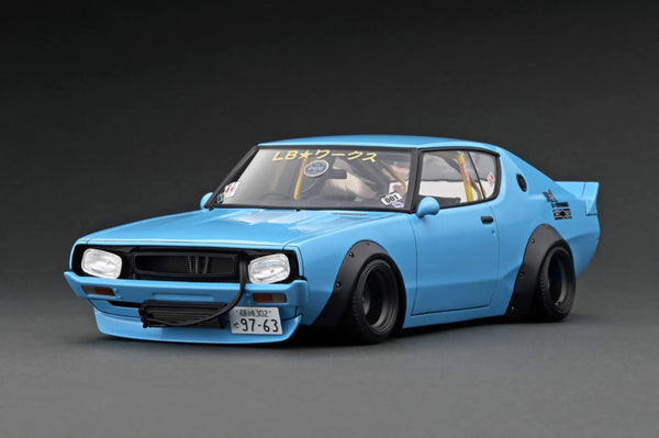 Ignition Model 1:18 Nissan Kenmari LB-WORKS 2Dr in Light Blue