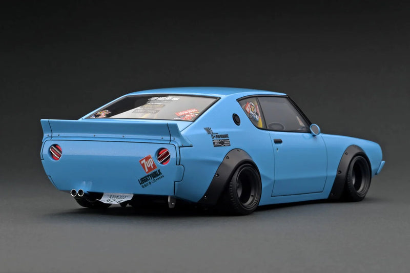 Ignition Model 1:18 Nissan Kenmari LB-WORKS 2Dr in Light Blue