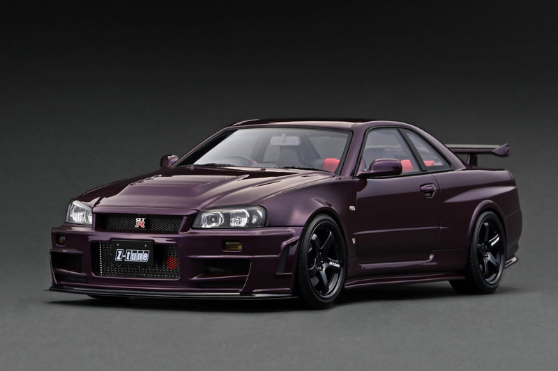 Ignition Model 1:18 Nissan Skyline (R34) GT-R Z-Tune in Midnight Purple