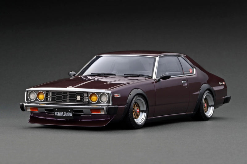 Ignition Model 1:18 Nissan Skyline 2000 GT-ES (C210) in Purple