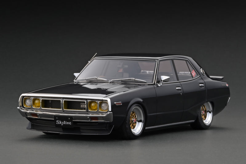 Ignition Model 1:18 Nissan Skyline 2000 GT-X (GC110) in Black Metallic