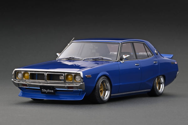 Ignition Model 1:18 Nissan Skyline 2000 GT-X (GC110) in Blue Metallic