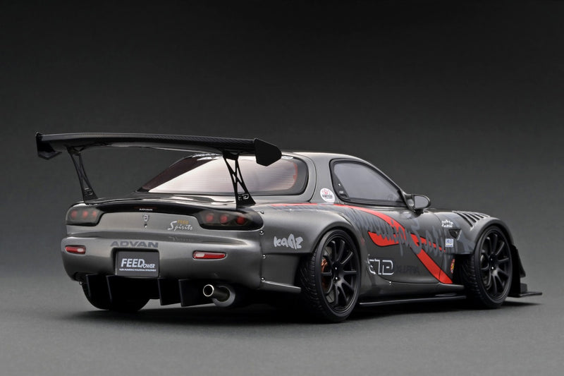 Ignition Model 1:18 Mazda RX-7 (FD3S) FEED Afflux GT3 in Gun Metallic