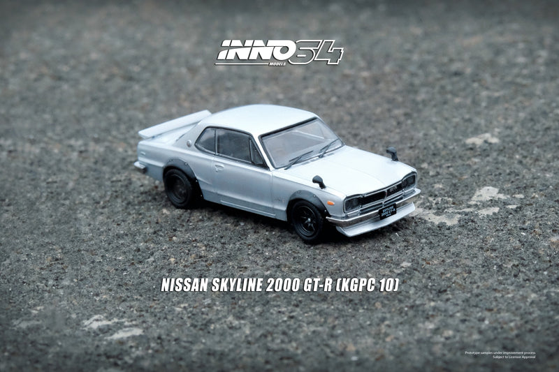 INNO64 1:64 Nissan Skyline 2000GT-R (KPGC10) in Silver