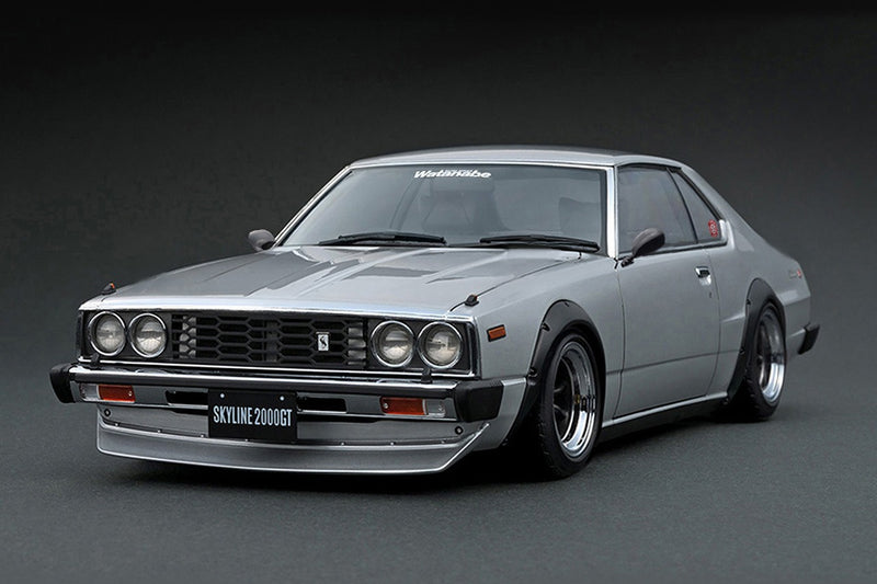 Ignition Model 1:18 Nissan Skyline 2000 GT-ES (C210) in Silver