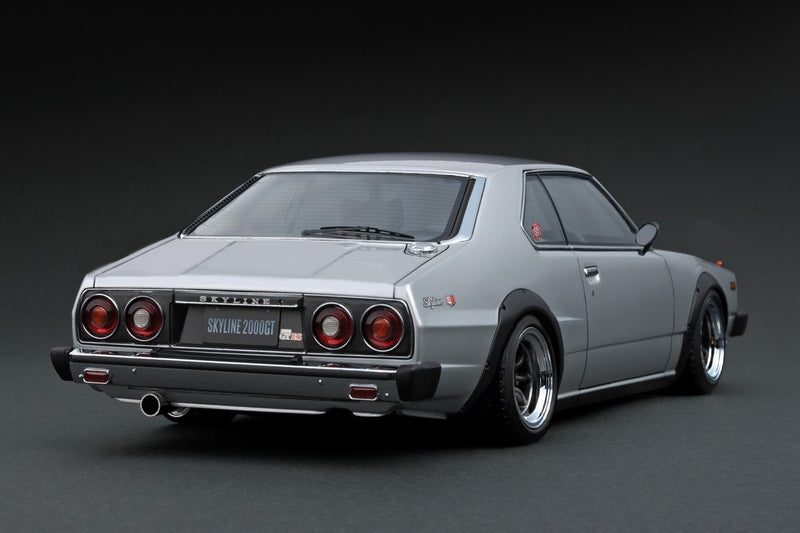 Ignition Model 1:18 Nissan Skyline 2000 GT-ES (C210) in Silver