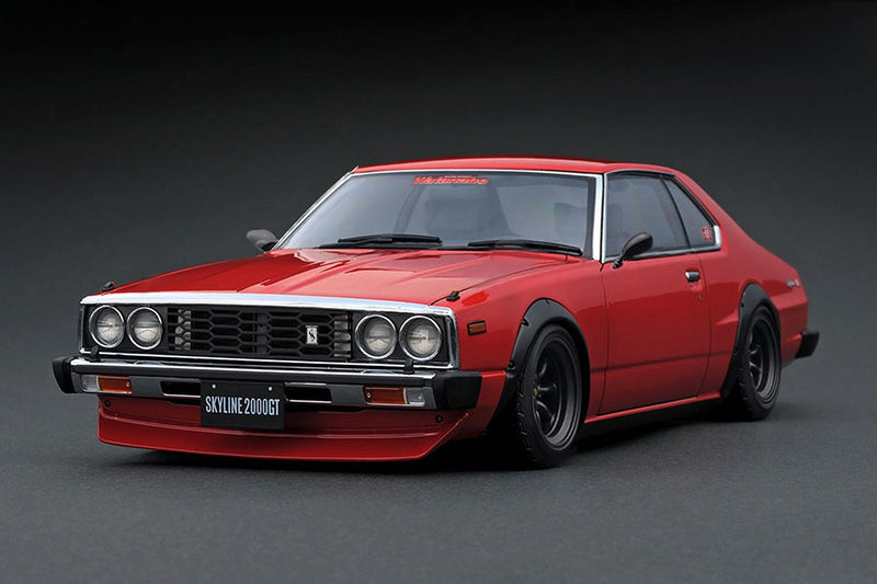 Ignition Model 1:18 Nissan Skyline 2000 GT-ES (C210) in Red