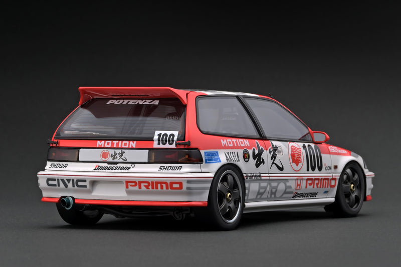 *PREORDER* Ignition Model 1:18 Honda Civic (EF9) SiR in White / Red