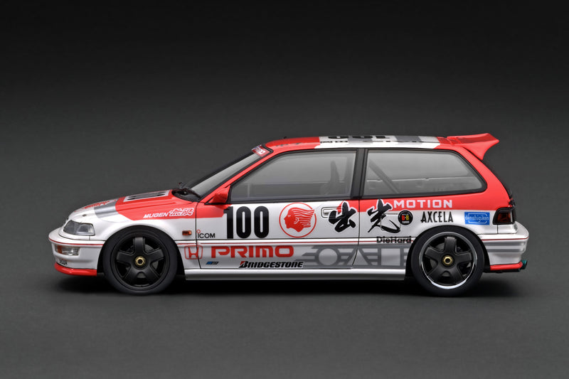 *PREORDER* Ignition Model 1:18 Honda Civic (EF9) SiR in White / Red