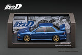 Ignition Model 1:18 Subaru Impreza WRX type R STi Version V (GC8) INITIAL D in Blue with LED Lights