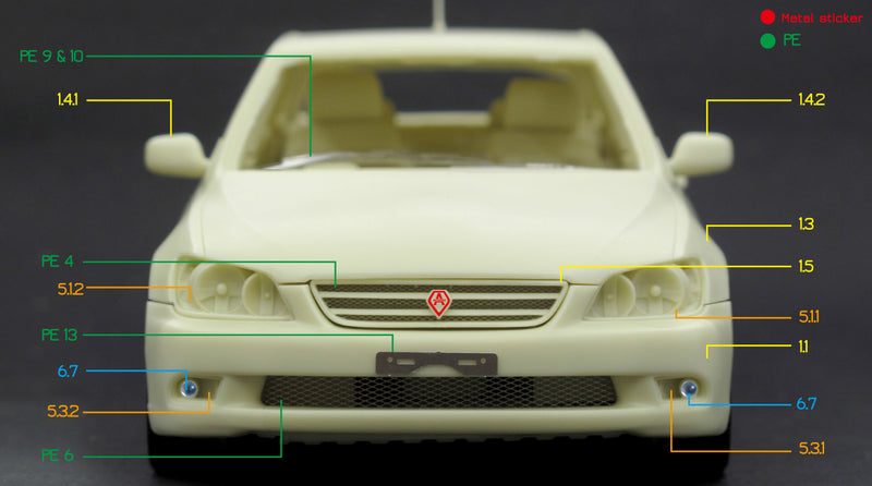 ZoomOn x Model Cars Houston 1/24 Toyota Altezza Gita Full Resin Model Kit