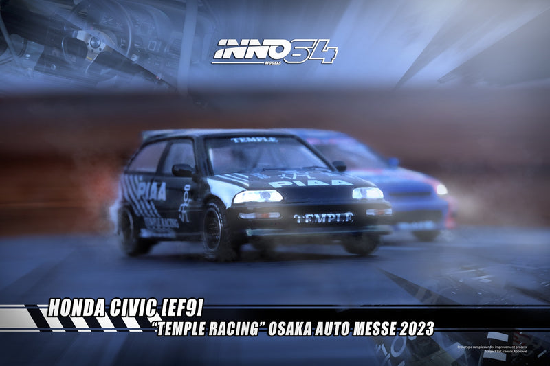 INNO64 1:64 Honda Civic (EF9) "TEMPLE RACING" Osaka Auto Messe 2023