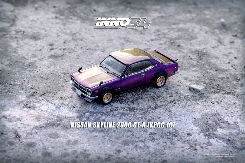 INNO64 1:64 Nissan Skyline 2000GT-R (KPGC10) in Midnight Purple II