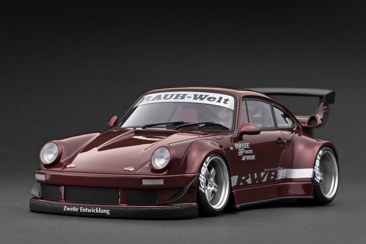 Ignition Model 1:18 Porsche 930 RWB in Dark Red