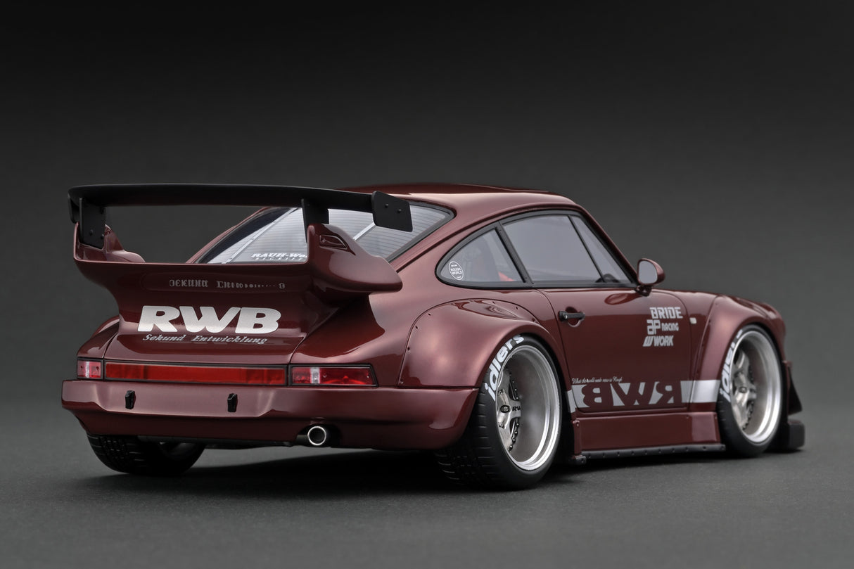 Ignition Model 1:18 Porsche 930 RWB in Dark Red