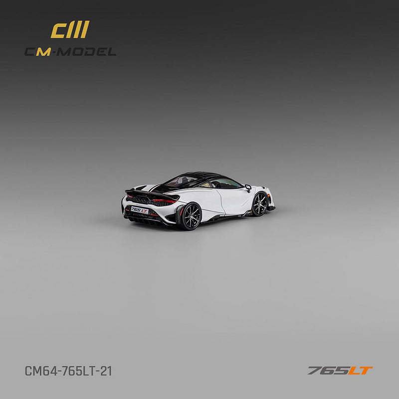 *PREORDER* CM Model 1:64 McLaren 765LT in White with Carbon Accents