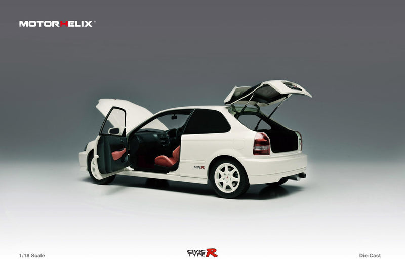 MotorHelix 1/18 Honda Civic Type-R Late Version (EK9) in Championship White