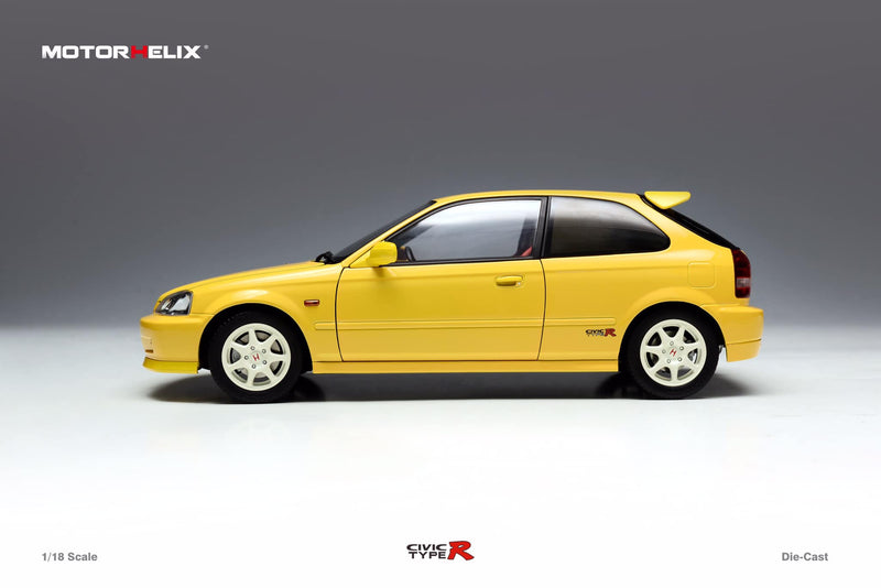 MotorHelix 1/18 Honda Civic Type-R Late Version (EK9) in Sunlight Yellow