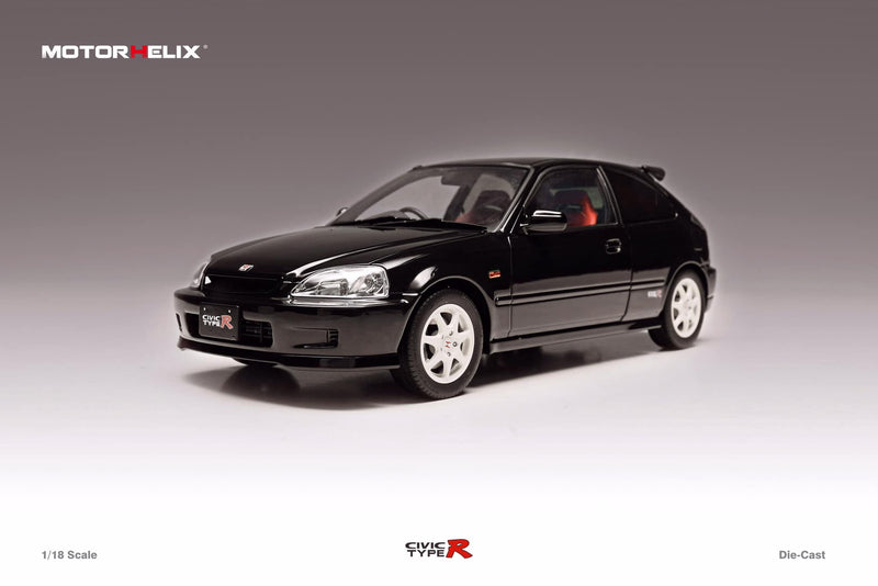 MotorHelix 1/18 Honda Civic Type-R Late Version (EK9) in Starlight Black Pearl