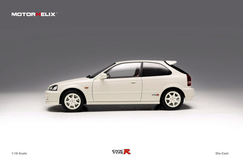 MotorHelix 1/18 Honda Civic Type-R Late Version (EK9) in Championship White