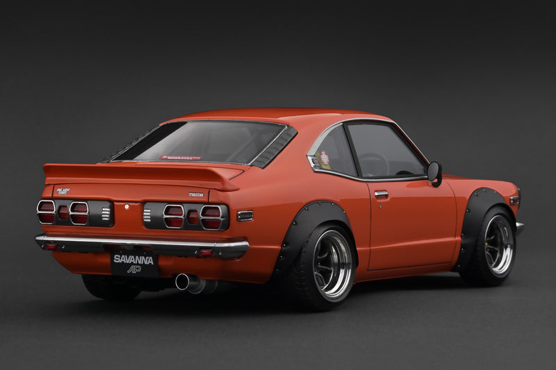*PREORDER* Ignition Model 1:18 Mazda Savanna RX-3 (S124A) Semi Works in Orange