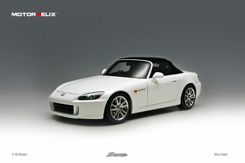 MotorHelix 1/18 Honda S2000 (AP2) in Grand Prix White