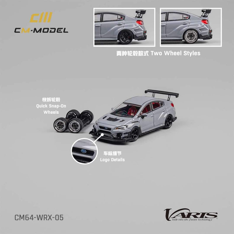 *PREORDER* CM Model 1:64 Subaru Impreza STi VARIS Widebody 2.0 in Gray