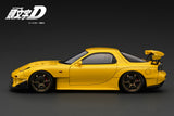 Ignition Model 1:18 Initial D Mazda RX-7 (FD3S) Yellow with Mr. Keisuke Takahashi