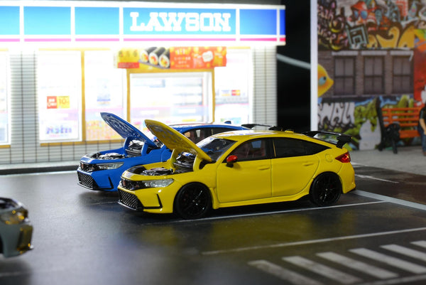 MotorHelix 1/64 Honda Civic Type-R (FL5) in Yellow