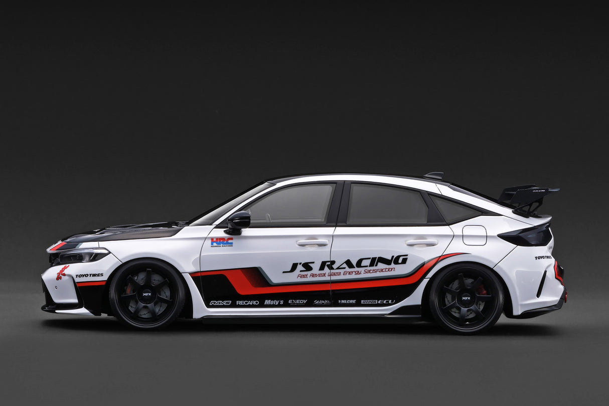 *PREORDER* Ignition Model 1:18 Honda Civic Type-R J'S Racing (FL5) Demo Car in White