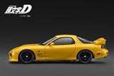 *PREORDER* Ignition Model 1:18 Initial D Mazda RX-7 Mazda Speed A-spec (FD3S) in Yellow with Sound & LED Version