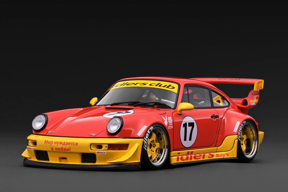 *PREORDER* Ignition Model 1:18 Porsche RWB 964 in Red & Yellow