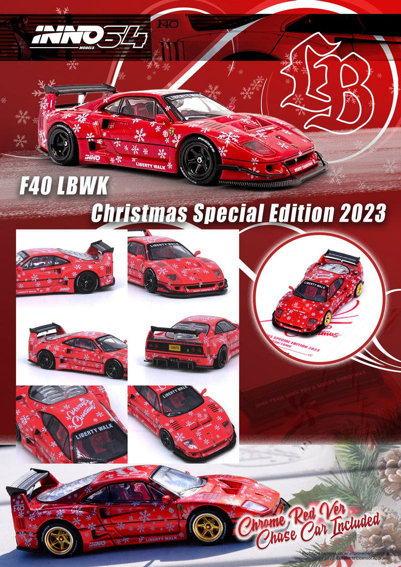 INNO64 1/64 Ferrari F40 Liberty Walk 2023 Christmas Edition