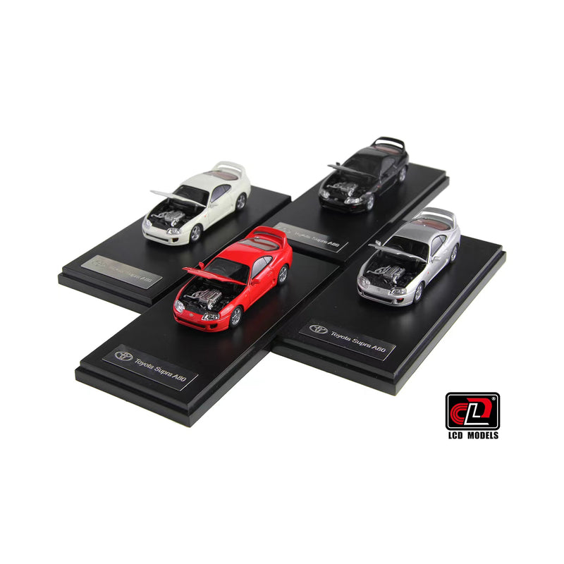 LCD Models 1:64 Toyota Supra (JZA80) in Black