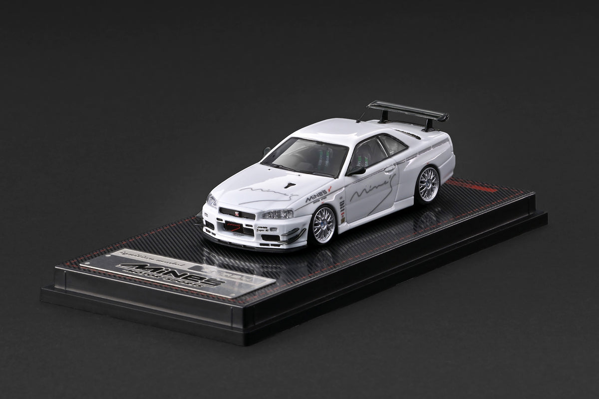 *PREORDER* Ignition Model 1:64 Nissan Skyline GT-R (BNR34) MINE'S in White