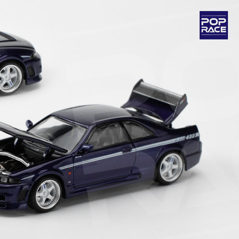 Pop Race 1/64 Nissan Skyline (BNCR33) NISMO 400R in Midnight Purple