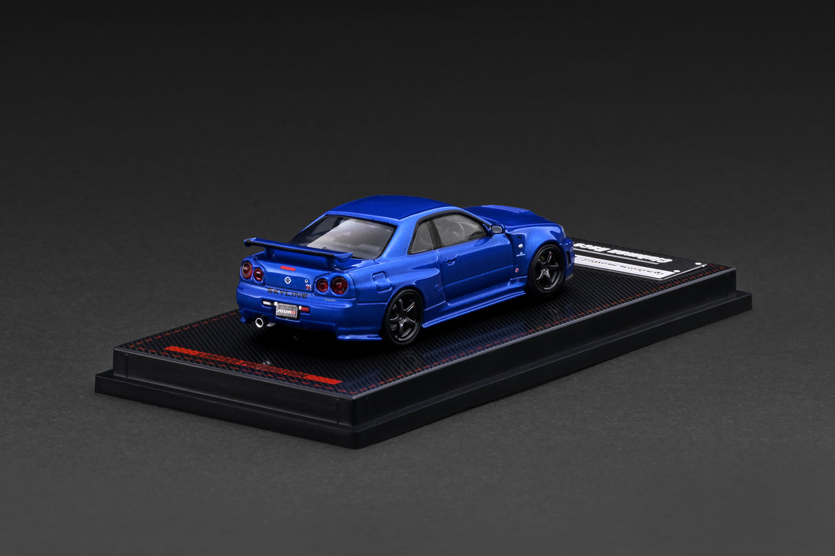 *PREORDER* Ignition Model 1:64 Nissan Skyline GT-R (BNR34) NISMO Customized Version in Blue Metallic