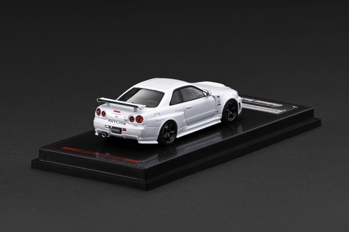 *PREORDER* Ignition Model 1:64 Nissan Skyline GT-R (BNR34) NISMO Customized Version in White Metallic