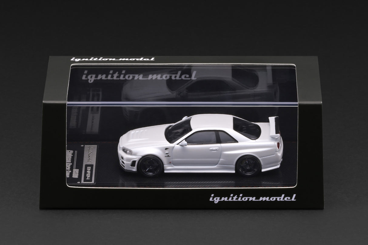 *PREORDER* Ignition Model 1:64 Nissan Skyline GT-R (BNR34) NISMO Customized Version in White Metallic
