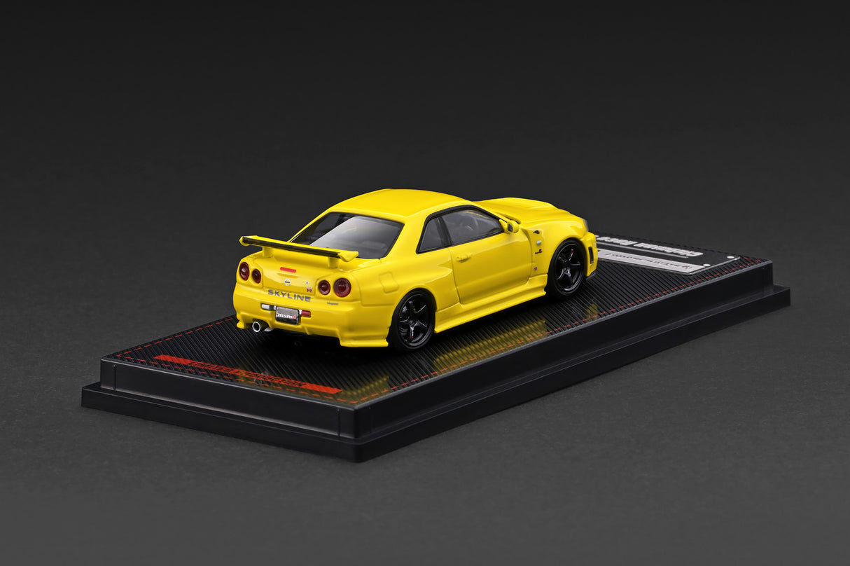 *PREORDER* Ignition Model 1:64 Nissan Skyline GT-R (BNR34) NISMO Customized Version in Yellow Metallic