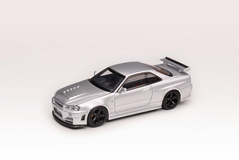 MotorHelix 1/64 Nissan Skyline GT-R (BNR34) Z-Tune in Silver