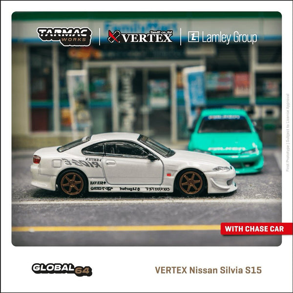 Tarmac Works 1/64 Nissan Silvia (S15) VERTEX in White