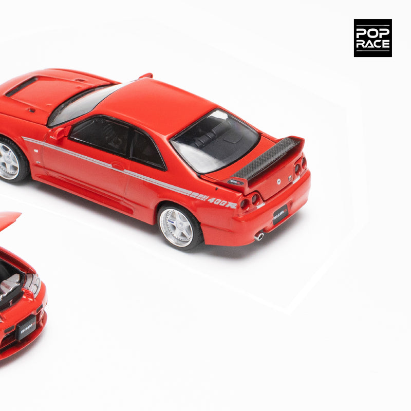 Pop Race 1/64 Nissan Skyline (BNCR33) NISMO 400R in Super Clear Red