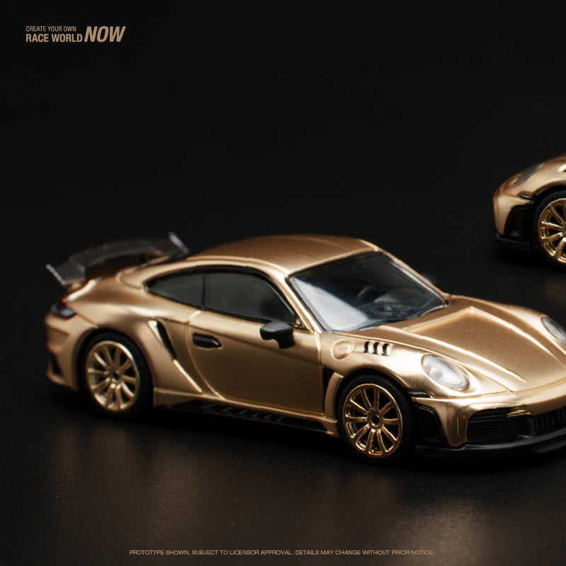 Pop Race 1/64 Porsche 992 Stinger GTR in Gold