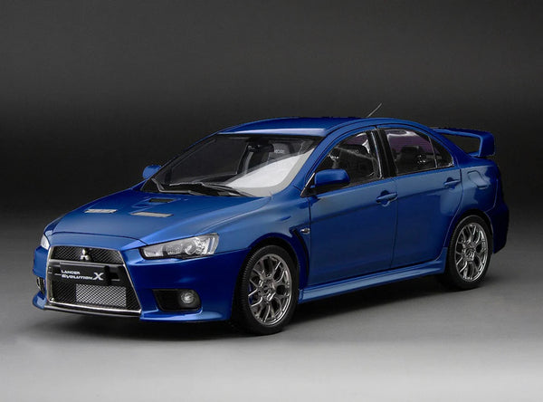 Sun Star 1:18 Mitsubishi Lancer Evolution X in Blue Metallic