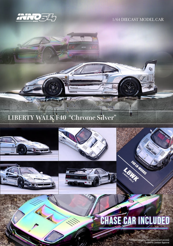 INNO64 1:64 Ferrari F40 Liberty Walk in Hobby Expo China 2024 Edition (ONE CAR PER PERSON)