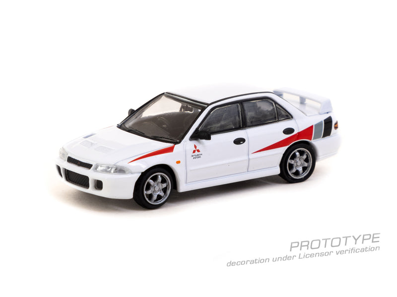 *PREORDER* Tarmac Works 1/64 Mitsubishi Lancer GSR Evolution III in White