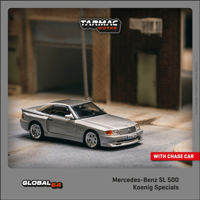 Tarmac Works 1:64 Mercedes-Benz SL 500 Koenig Specials in Silver