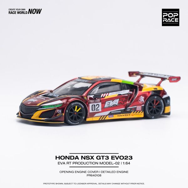 Pop Race 1:64 Honda NSX (NC1) GT3 EVO22 EVA RT Production Model 02