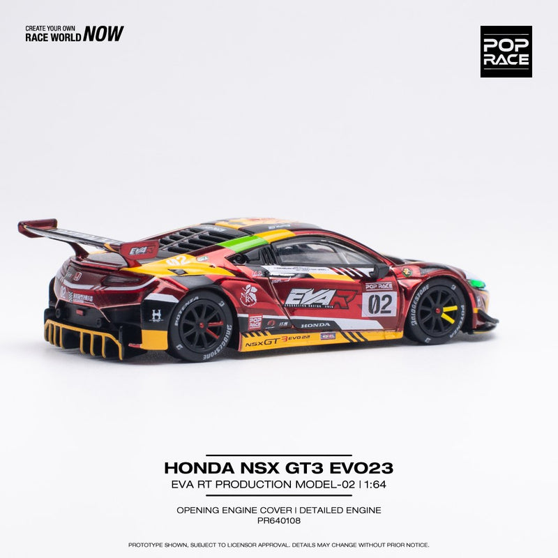 Pop Race 1:64 Honda NSX (NC1) GT3 EVO22 EVA RT Production Model 02